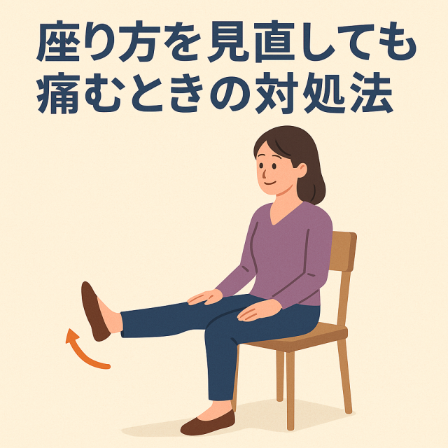 座り方を見直しても痛むときの対処法  ストレッチや軽い運動  受診の目安と専門医療機関の活用