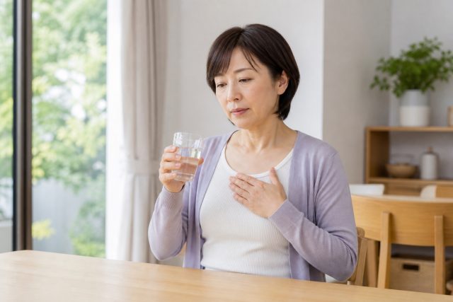 逆流性食道炎は水を飲むと治る？悪化を避ける飲み方と受診目安