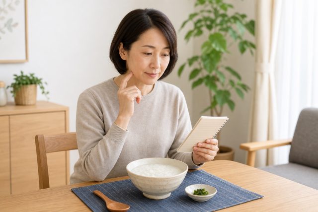 過敏性腸症候群におかゆは合う？下痢・便秘別の食べ方と受診目安