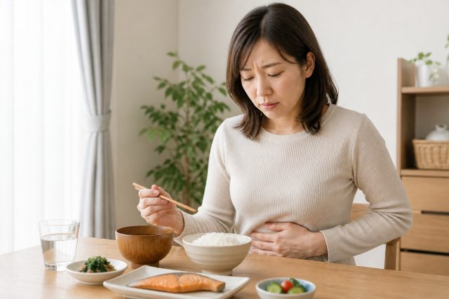 朝ごはん食べたらお腹痛いのはなぜ？原因の見分け方と受診目安
