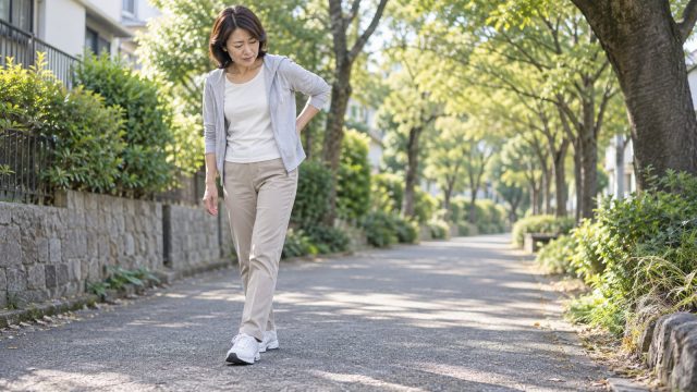 腰痛・骨盤の不調で歩くと足裏まで張る？見分け方と受診目安