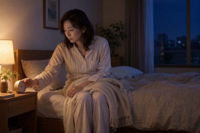 睡眠・朝の不調で夜中に目が覚める？中途覚醒と受診目安